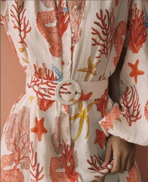 Palm Noosa Noddy Maxi Dress in Coral Print Size 10 photo 5