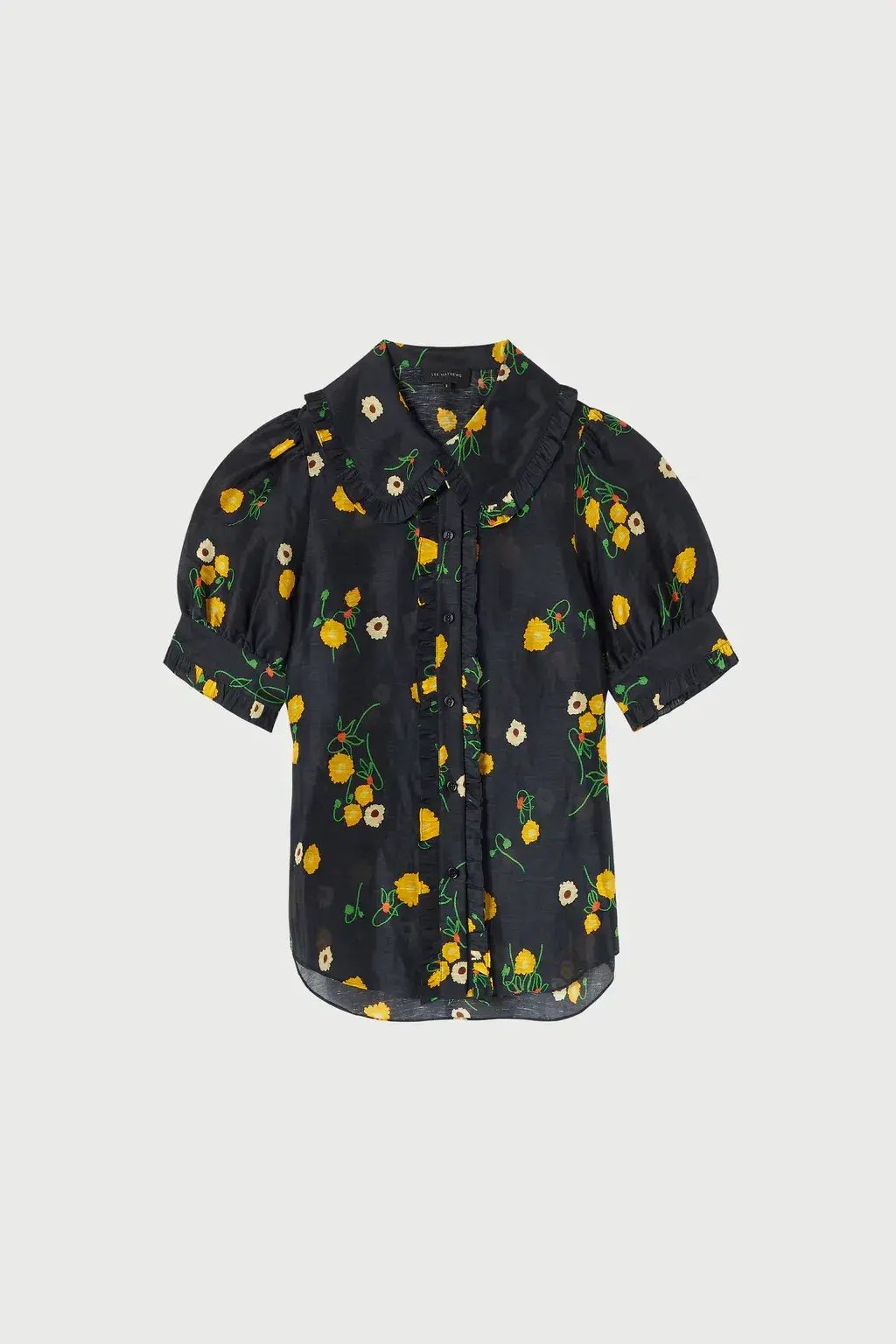 Lee Mathews Ketty Blouse in Navy Floral Size 1/Au 8 photo 6