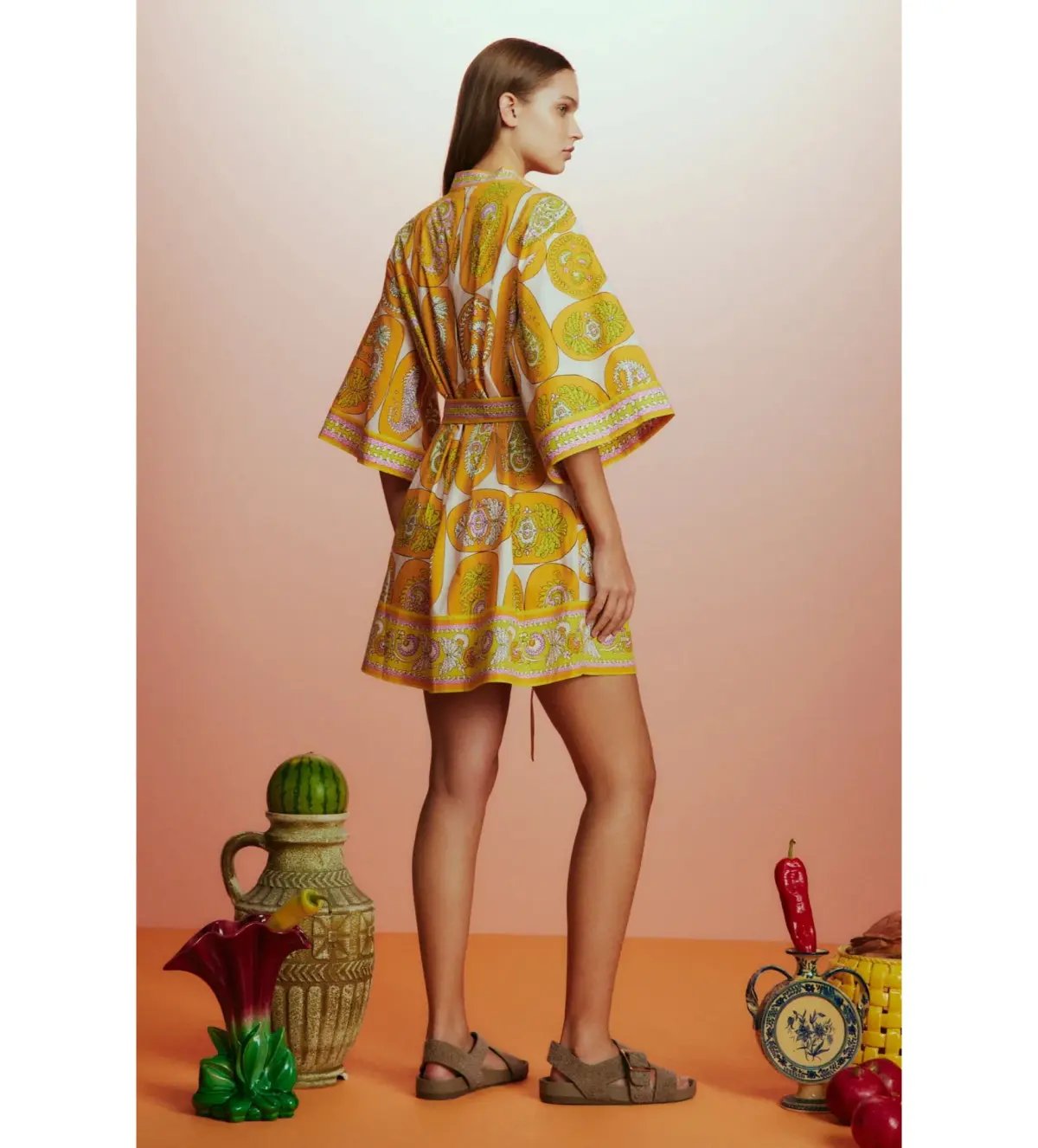 Alémais Diana Mini Dress Yellow Size AU 16 photo 3