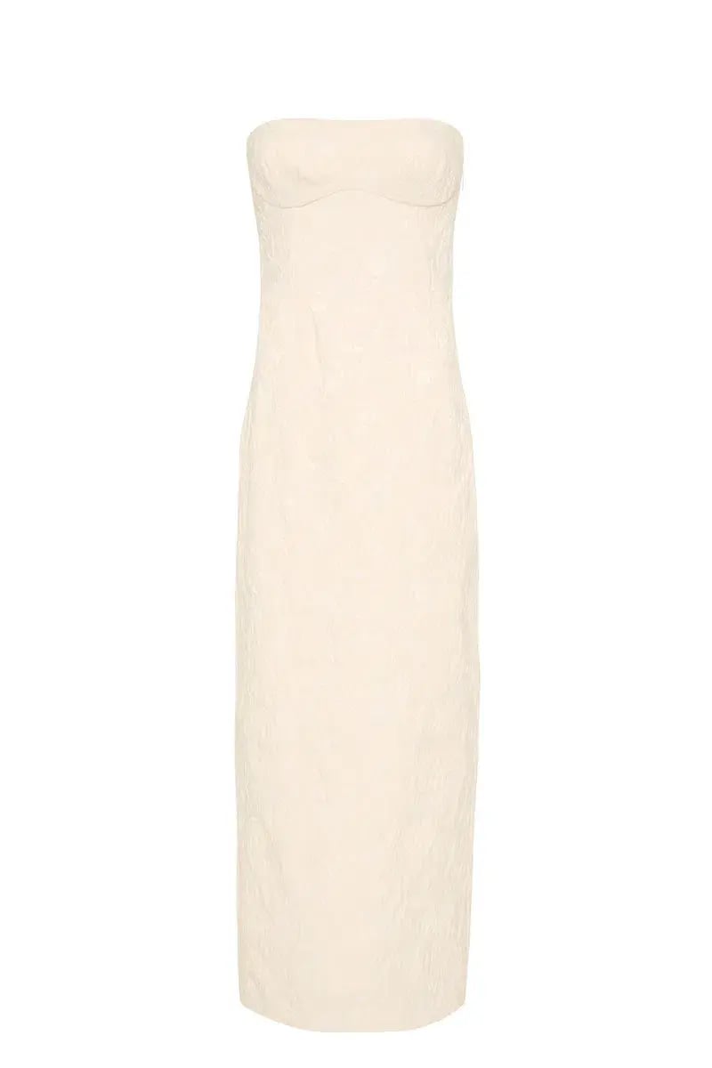 Sir The Label Etienne Column Gown Cloud Jacquard Size 0/AU 6 photo 3