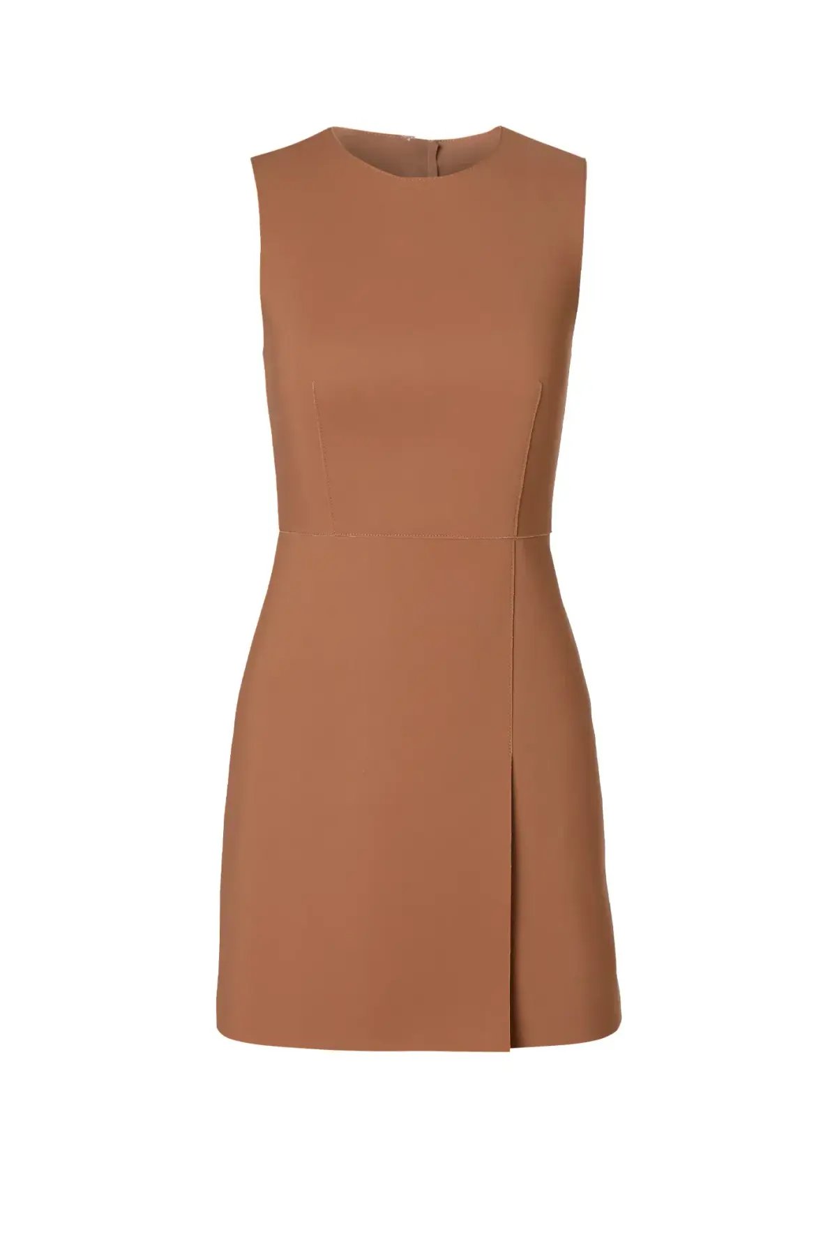 Scanlan Theodore Double Scuba Wrap Mini Dress Chocolate Size 8 photo 2