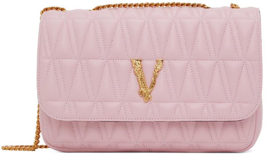 Versace Pink Virtus Shoulder Bag photo 3