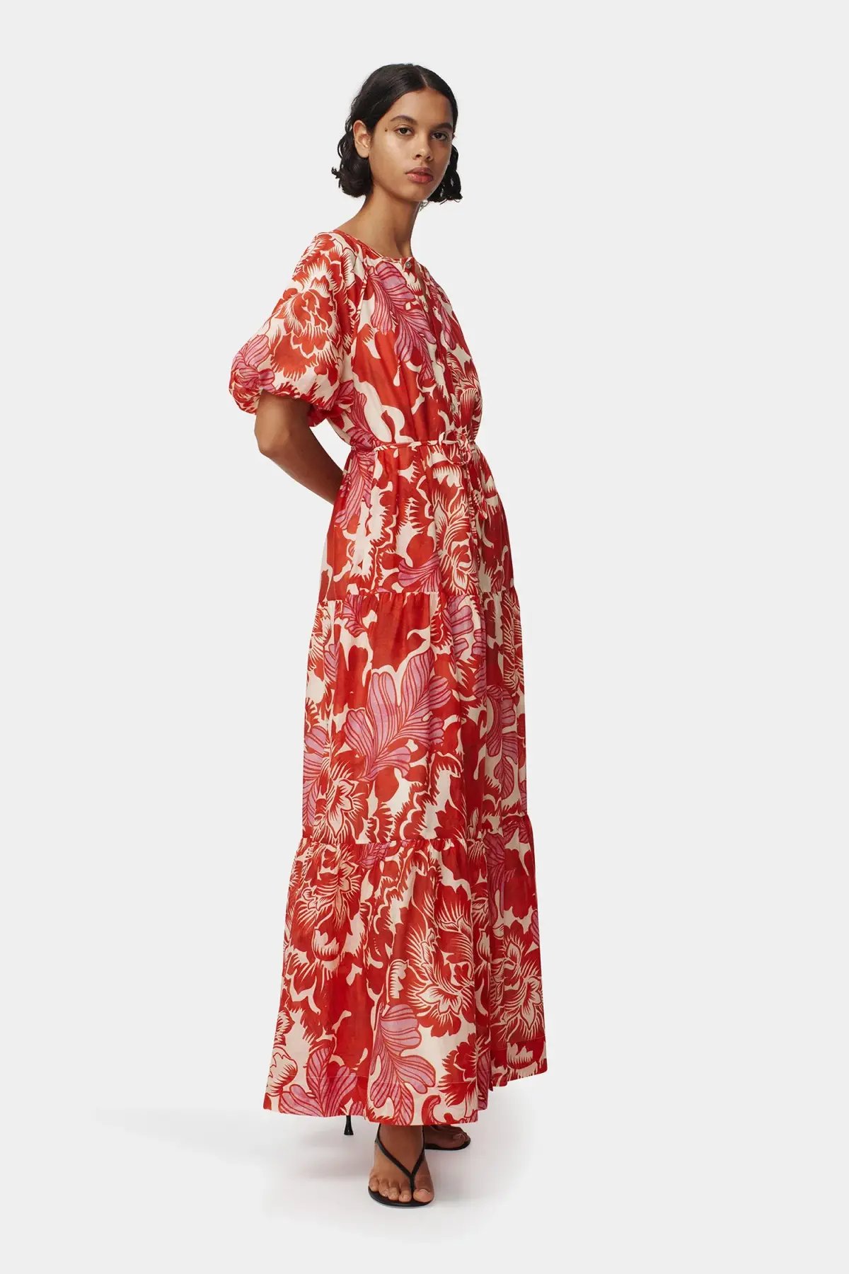Hansen and Gretel Margiela Maxi Dress Scarlet Garden Size AU 6 photo 3