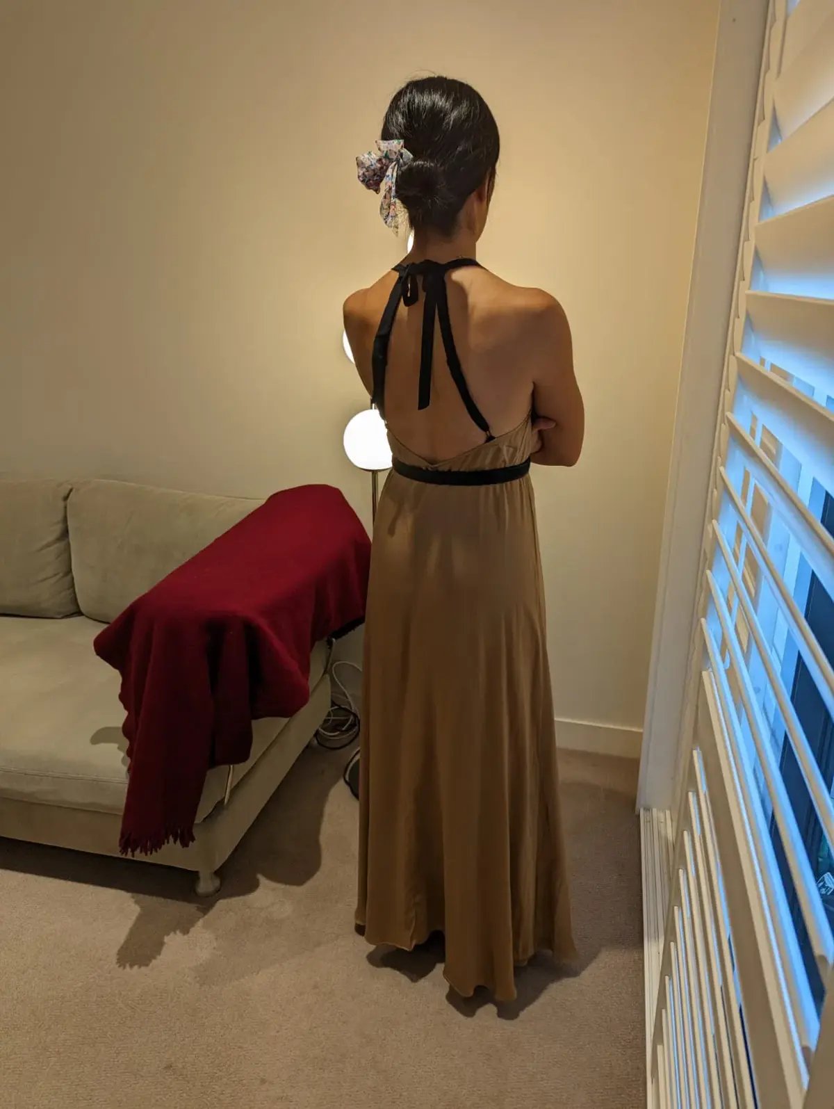 Magali Pascal Sakura Maxi Dress Gold Size XS / AU 8 photo 3