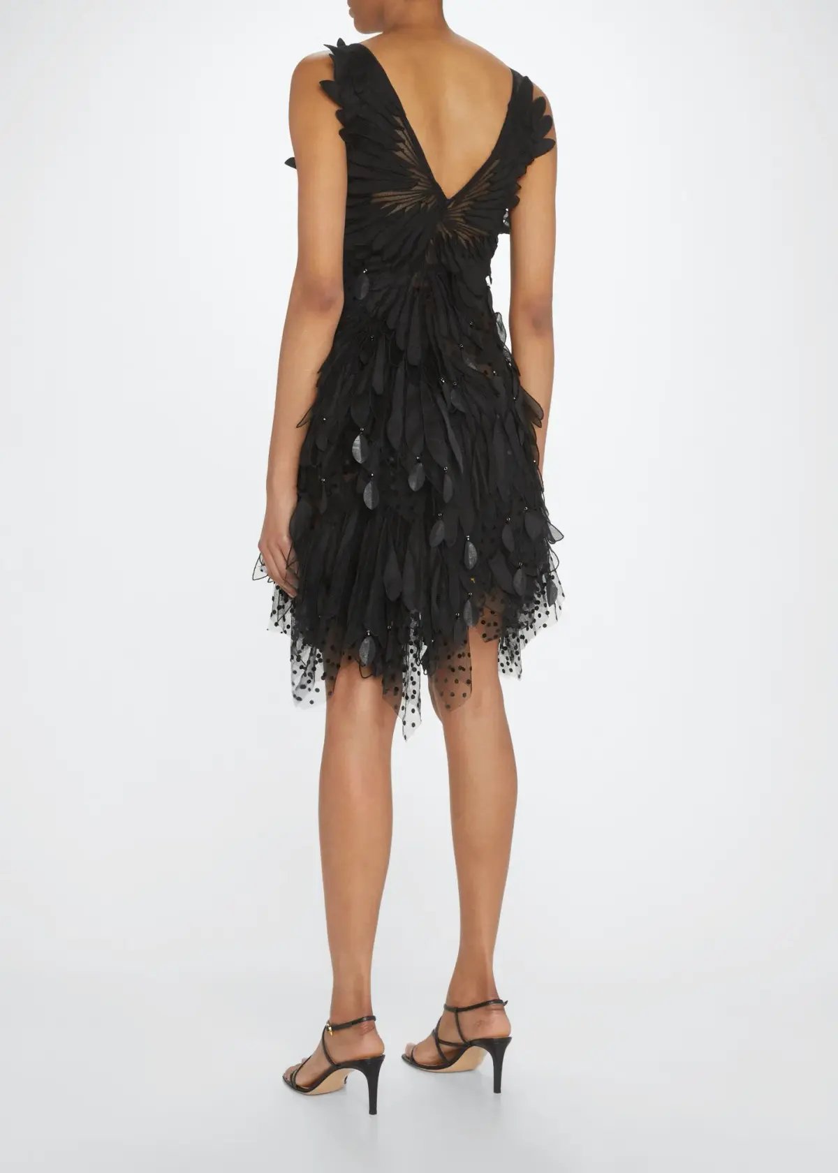 Zimmermann Rhythmic Fluted Mini Dress Black Size 1/Au 10 photo 2