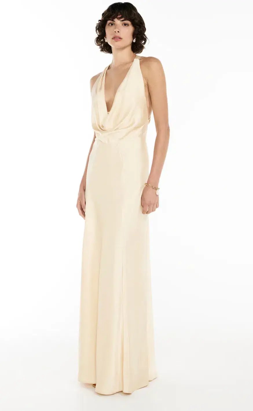 Manning Cartell Charmed Cowl Slip Dress Champagne Size AU 6 photo 4