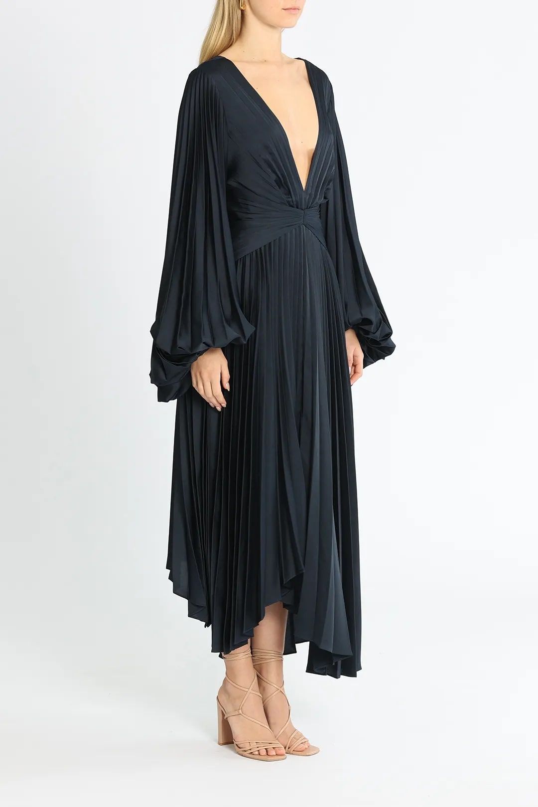 Palms Dress - Navy photo 2