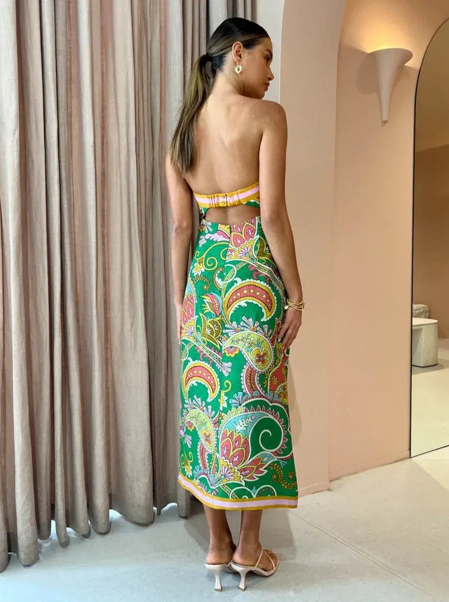 Alemais Marion Bodice Dress Green Size L / AU 12 photo 4