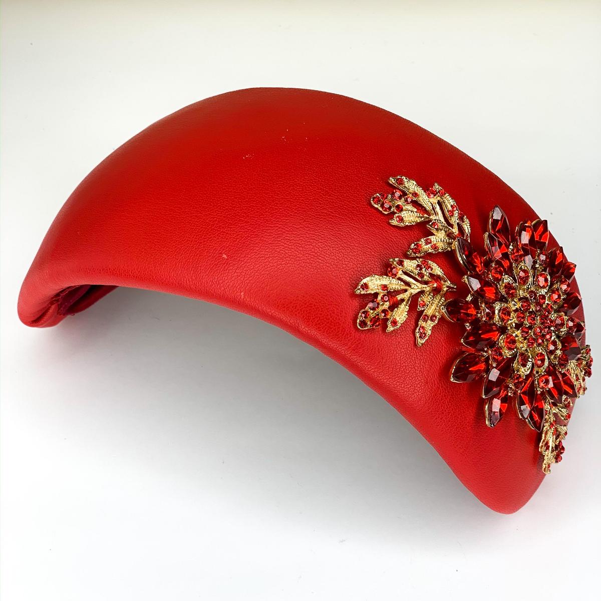 Halo & Rose Duchess bandeau headband red photo 9