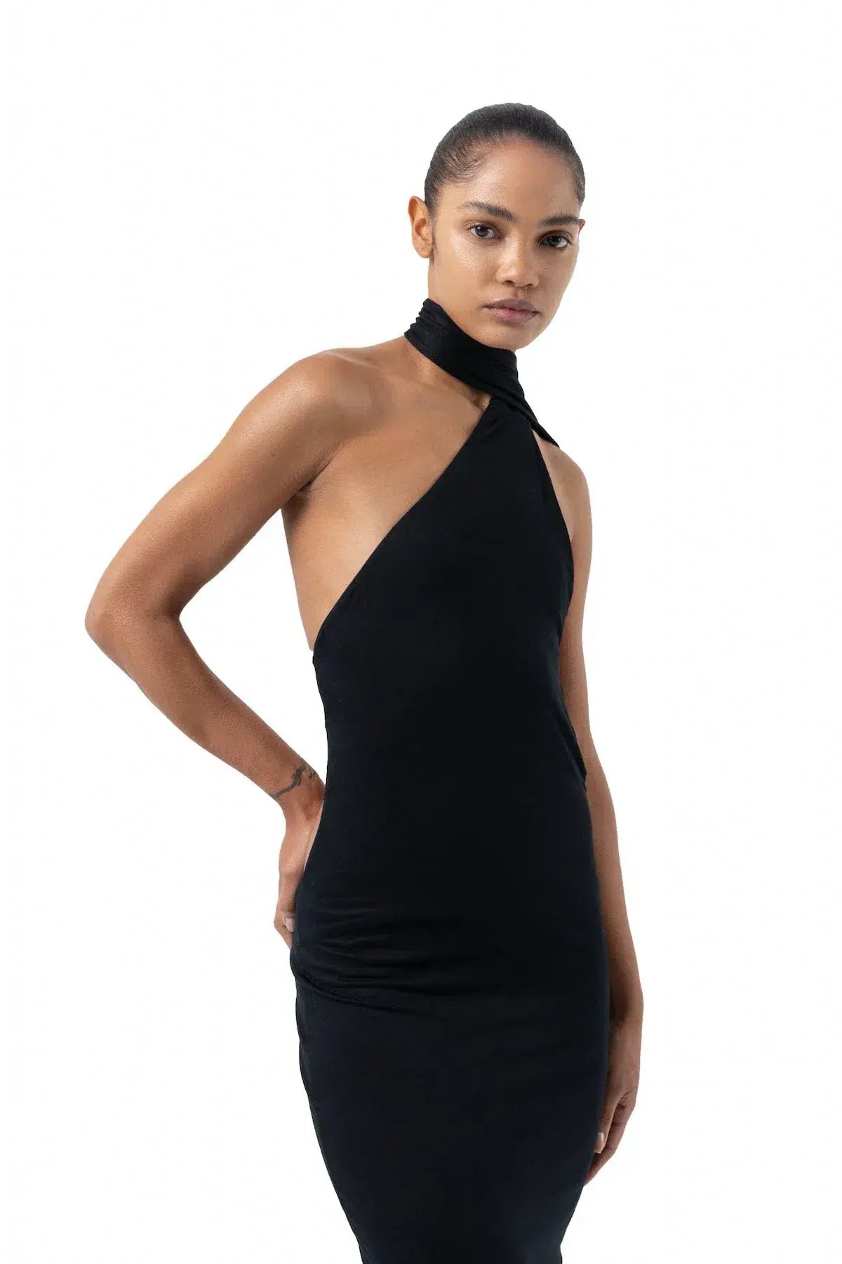 Khanum's Kara Scarf Maxi Dress Black Size XS / AU 6 photo 5