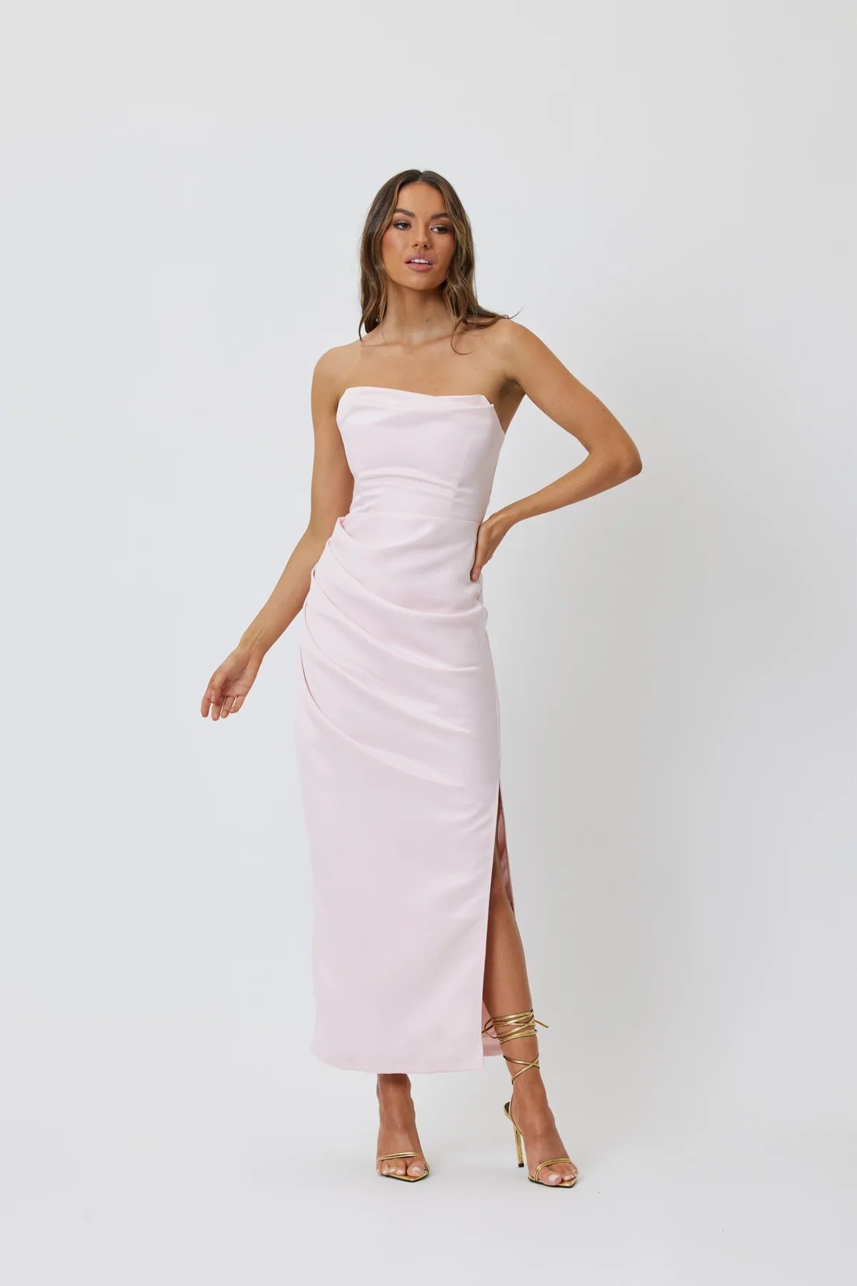 BIANCA & BRIDGETT EVELYN DRESS - BLUSH photo 2