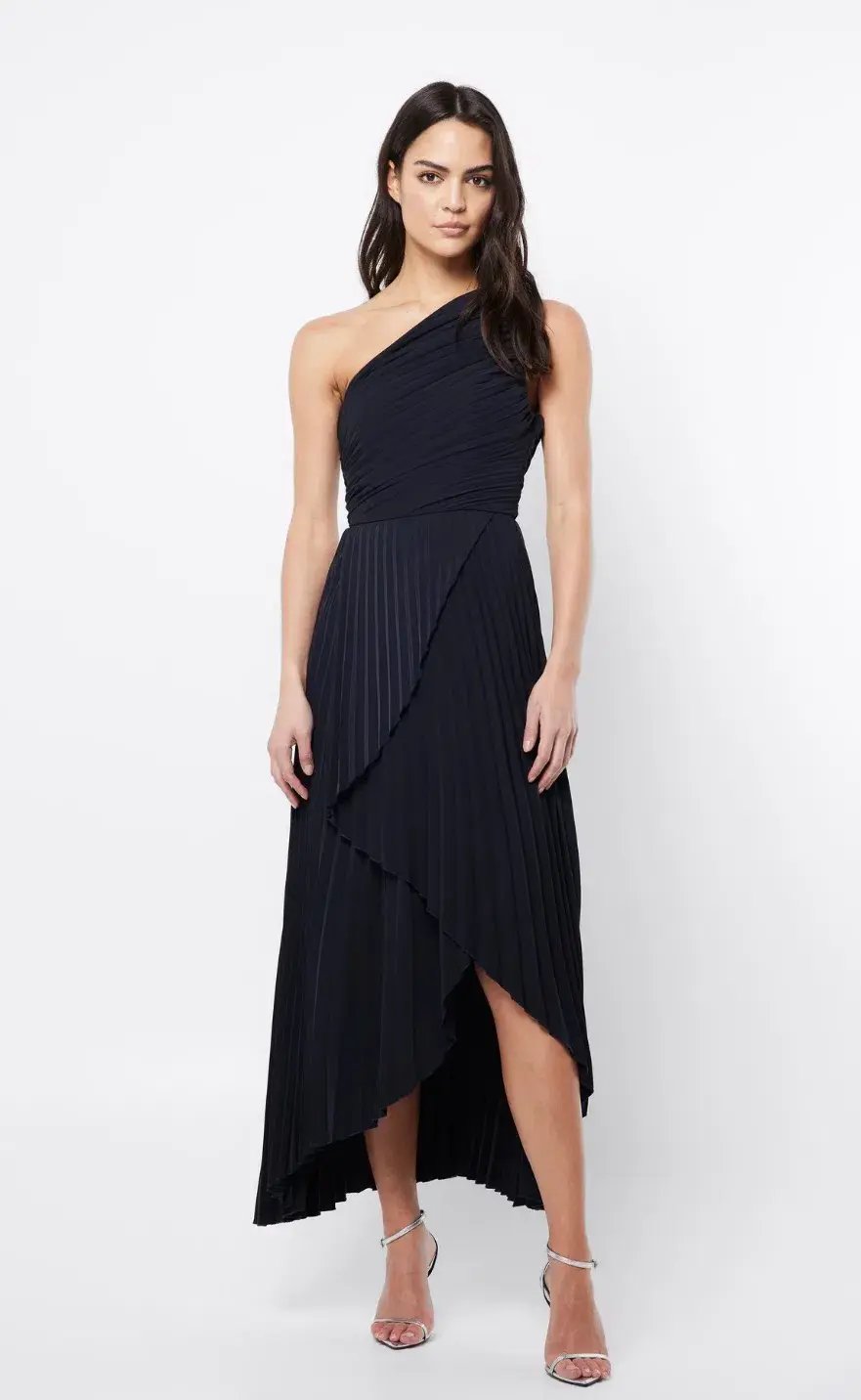 Mossman The Breakthrough Maxi Dress Navy Ink Blue Size 12 photo 2