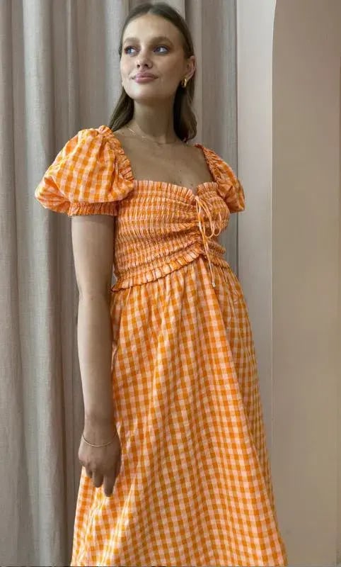 Steele Hollie Dress Orange Size AU 12 photo 3