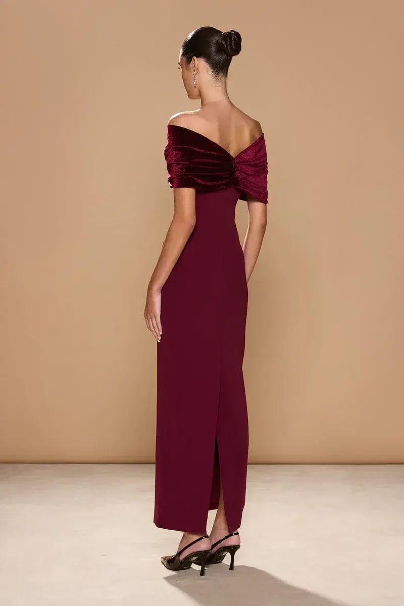 Sonya Moda BELLUNO DRESS Rosewood Size S photo 2
