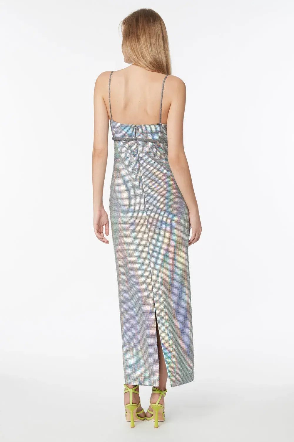 Manning Cartel Platinum Queen Slip Dress Silver Size 8 photo 3