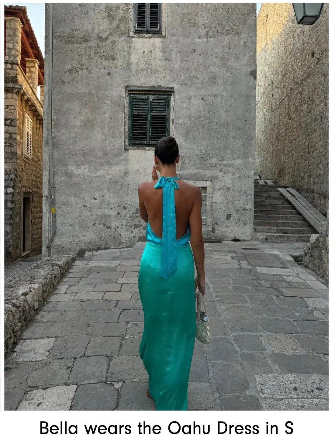 The Wolf Gang Oahu Slip Maxi Dress Aquamarine Blue & Green  Size S / AU 8 photo 6