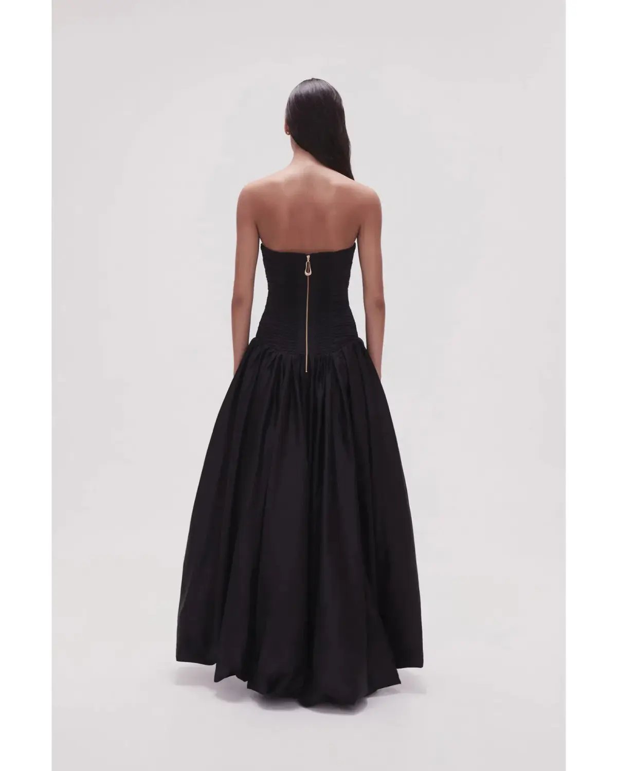Aje Violette Bubble Hem Maxi Dress Black Size AU 14 photo 2