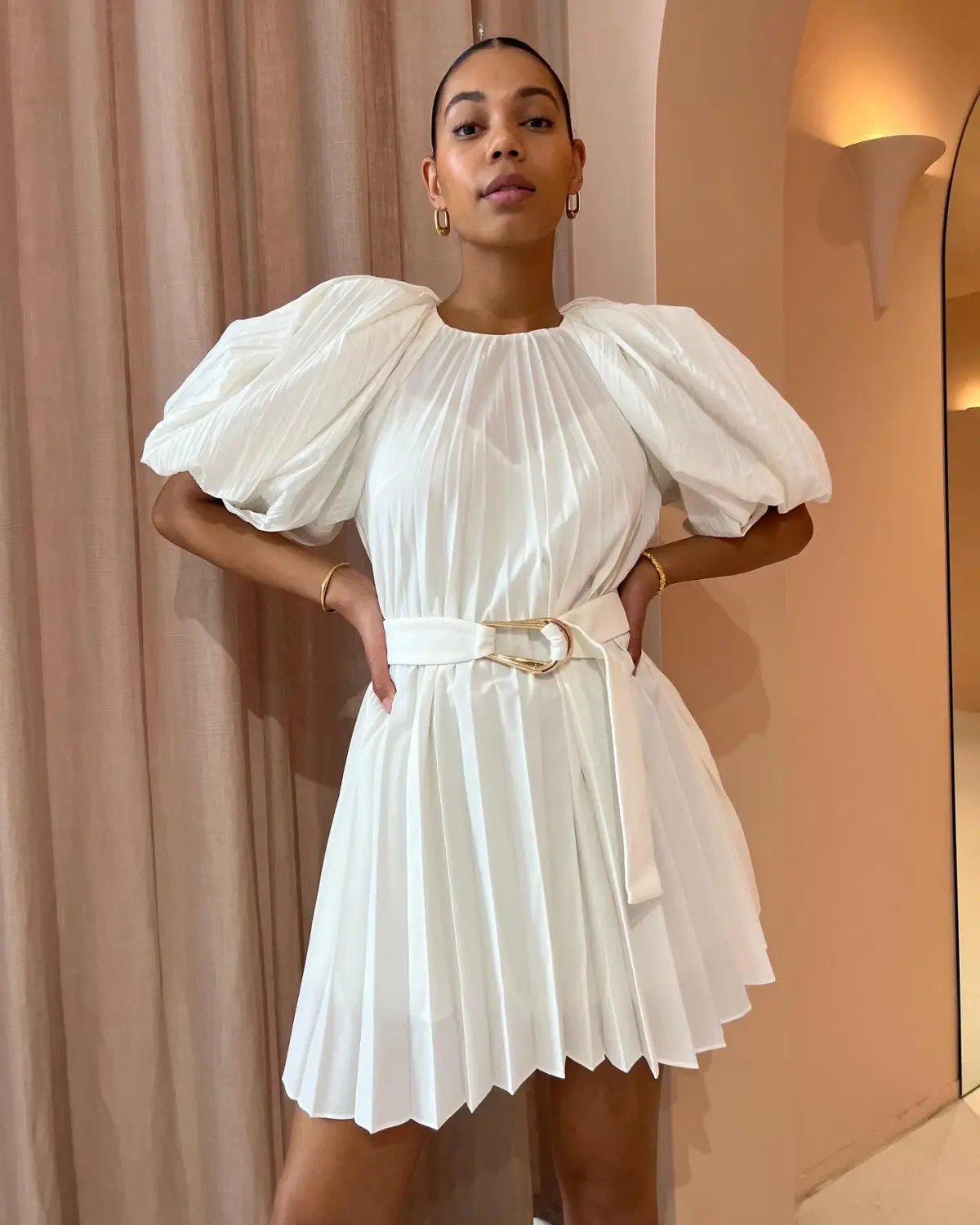 Acler Hudson Dress in Cream Size 12 photo 2