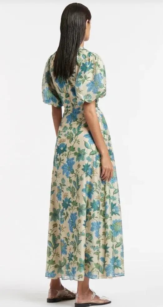Sir The Label Celia Puff Sleeve Midi Dress Size 8 photo 4