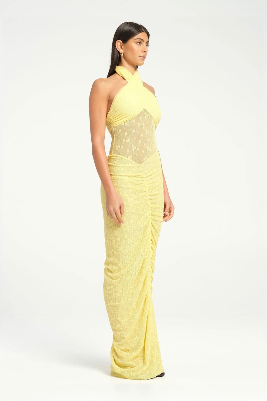 Benni Hudson Lace Maxi Dress - Butter photo 2