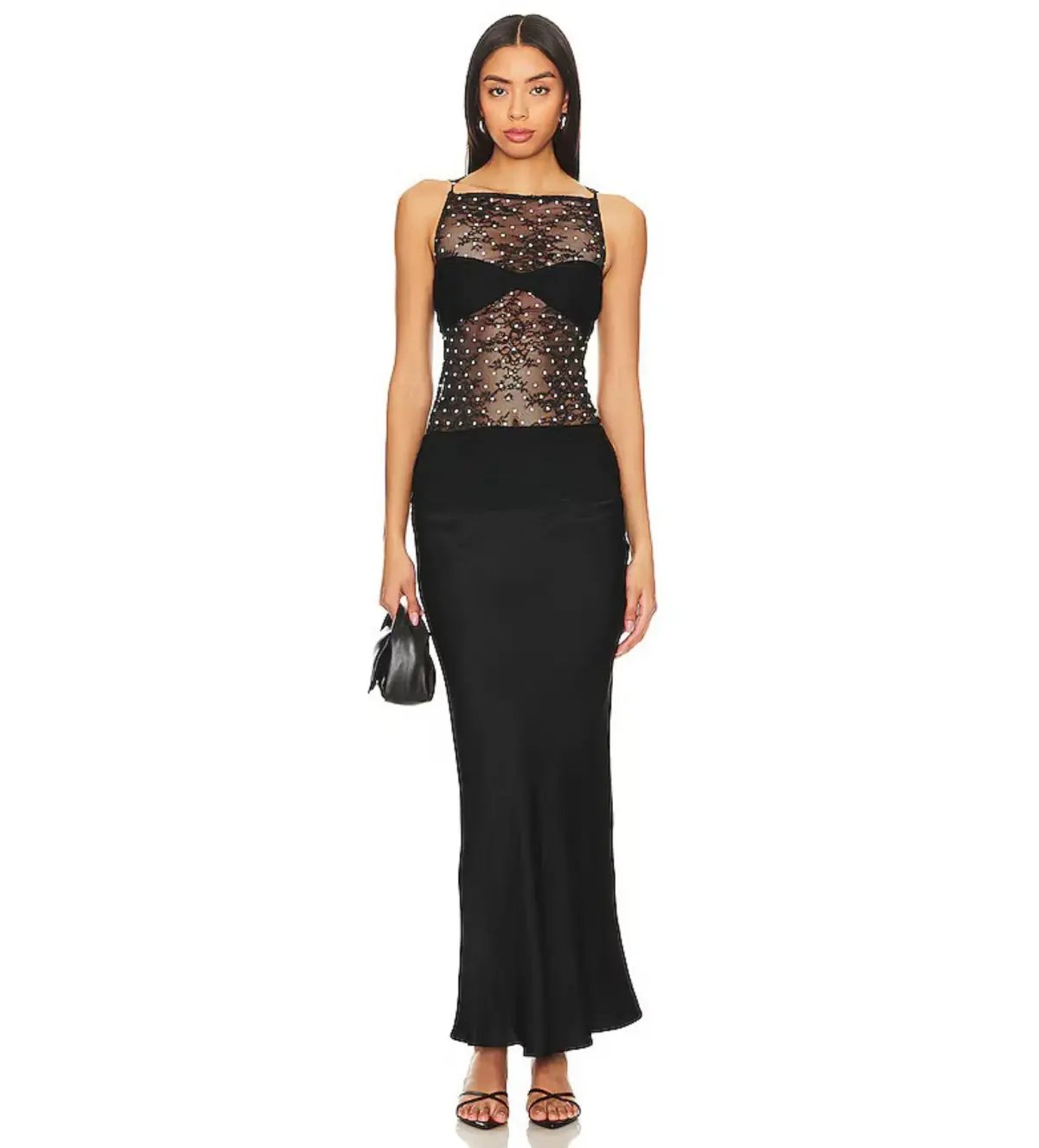 Bec and Bridge Pfeiffer Maxi Dress Black Size 6 photo 2