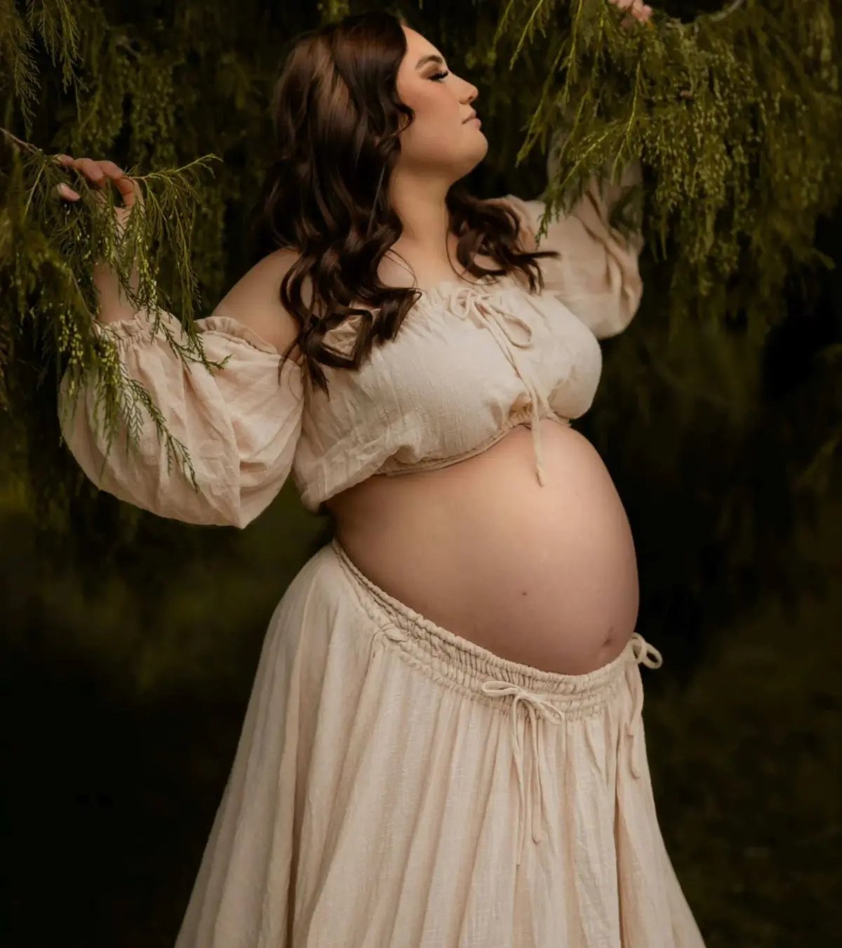 We Are Reclamation There Is Nothing Quite Like You Two Piece Gown Beige One Size photo 2