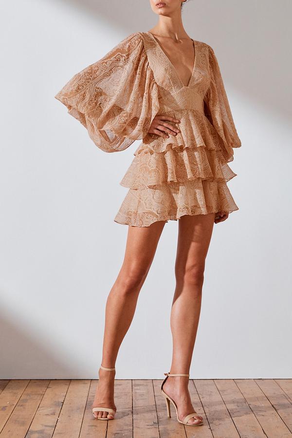Shona Joy Monroe Draped Sleeve Dress size 10 photo 2