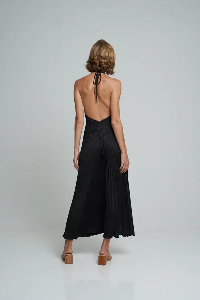 L'Idee Woman Reveil Gown Noir Size 10 photo 4