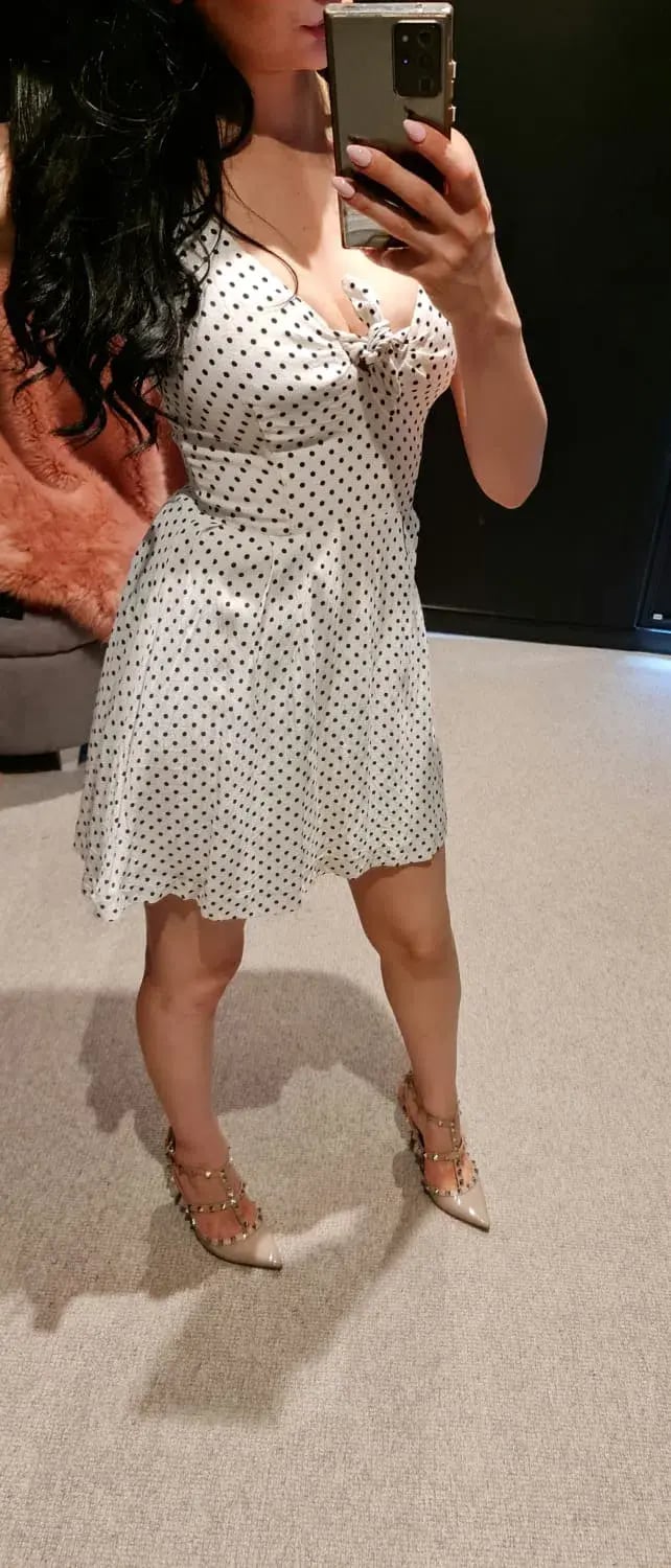 Alannah Hill Polka Dots Mini Dress Print Size 6 photo 4