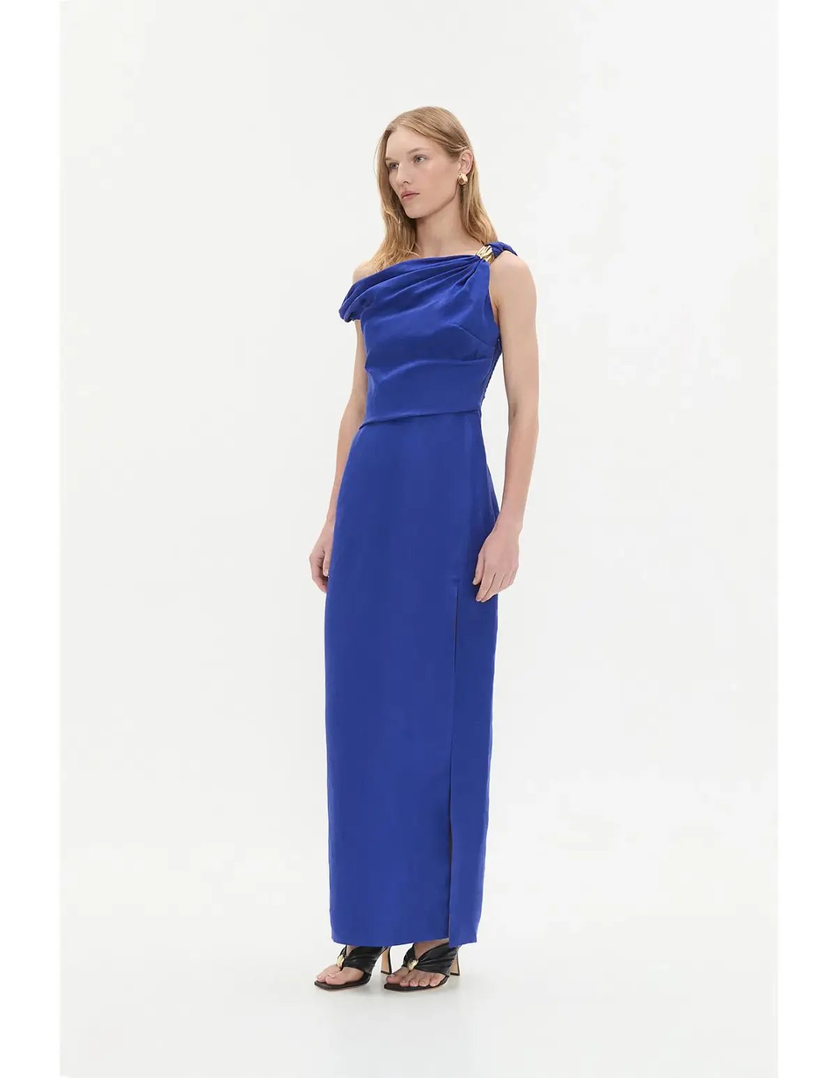 Aje Bridgette Midi Dress Cobalt Blue Size 12 photo 4