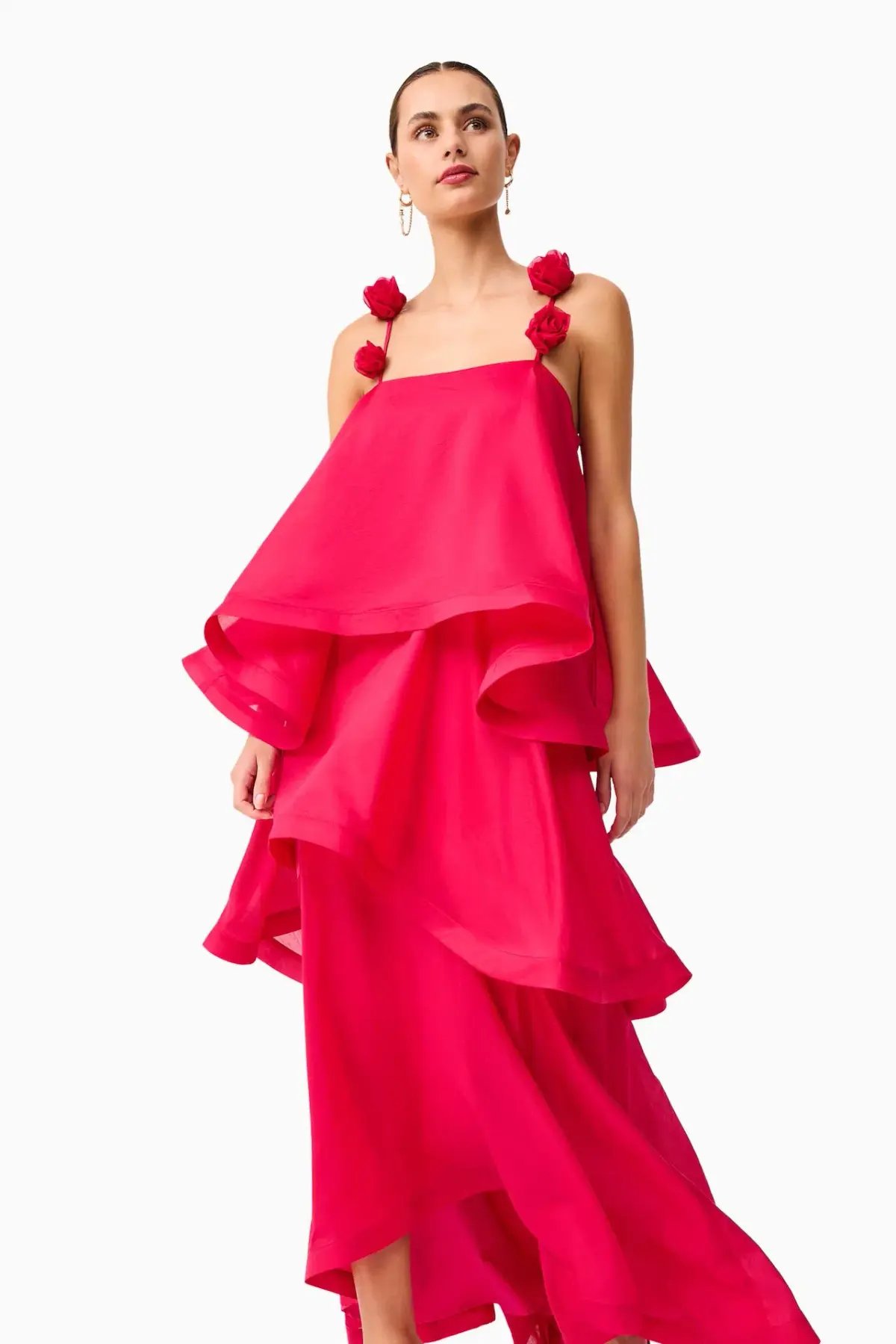 Elliatt Thalia Tiered Gown in Pink Size S / AU 8 photo 2