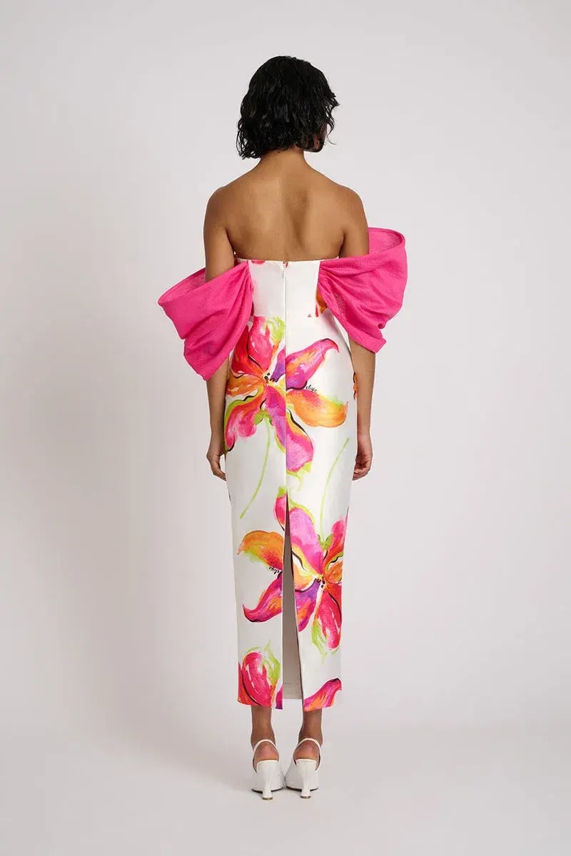 Eliya the Label Joni Midi Dress Floral Size M / AU 10 photo 3