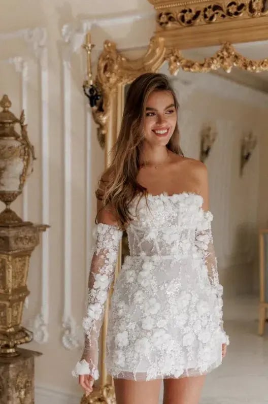 Rosie Etienne Isabelle Dress White Size 8 photo 3
