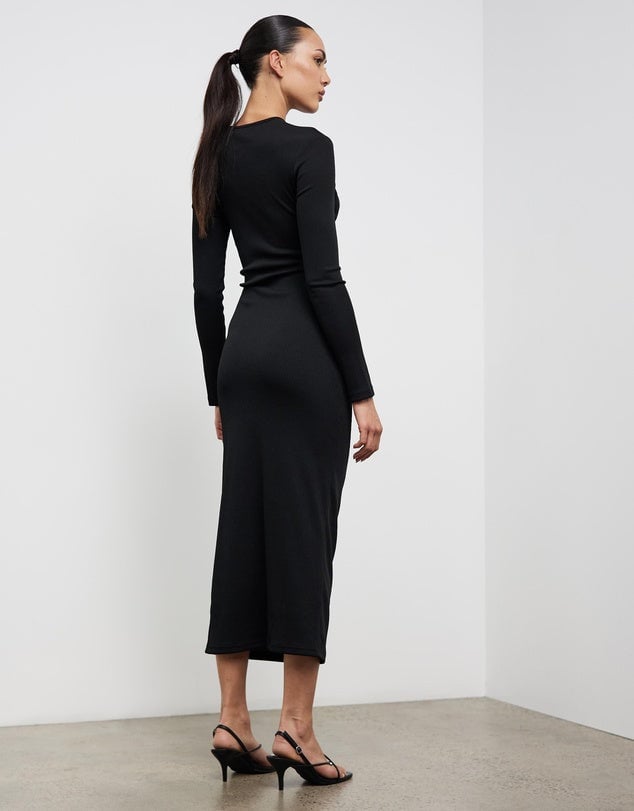 Christopher Esber Orbit Ruched Long Sleeve Dress photo 3