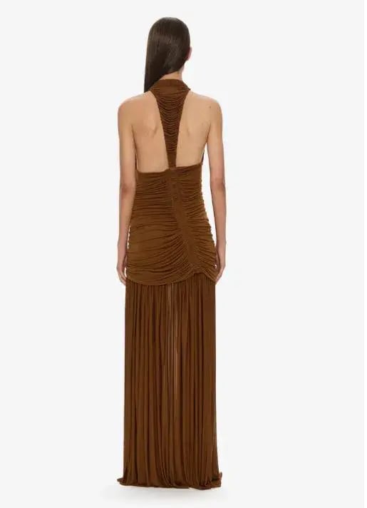 Christopher Esber Orion Gown in Russet Size 8 photo 2