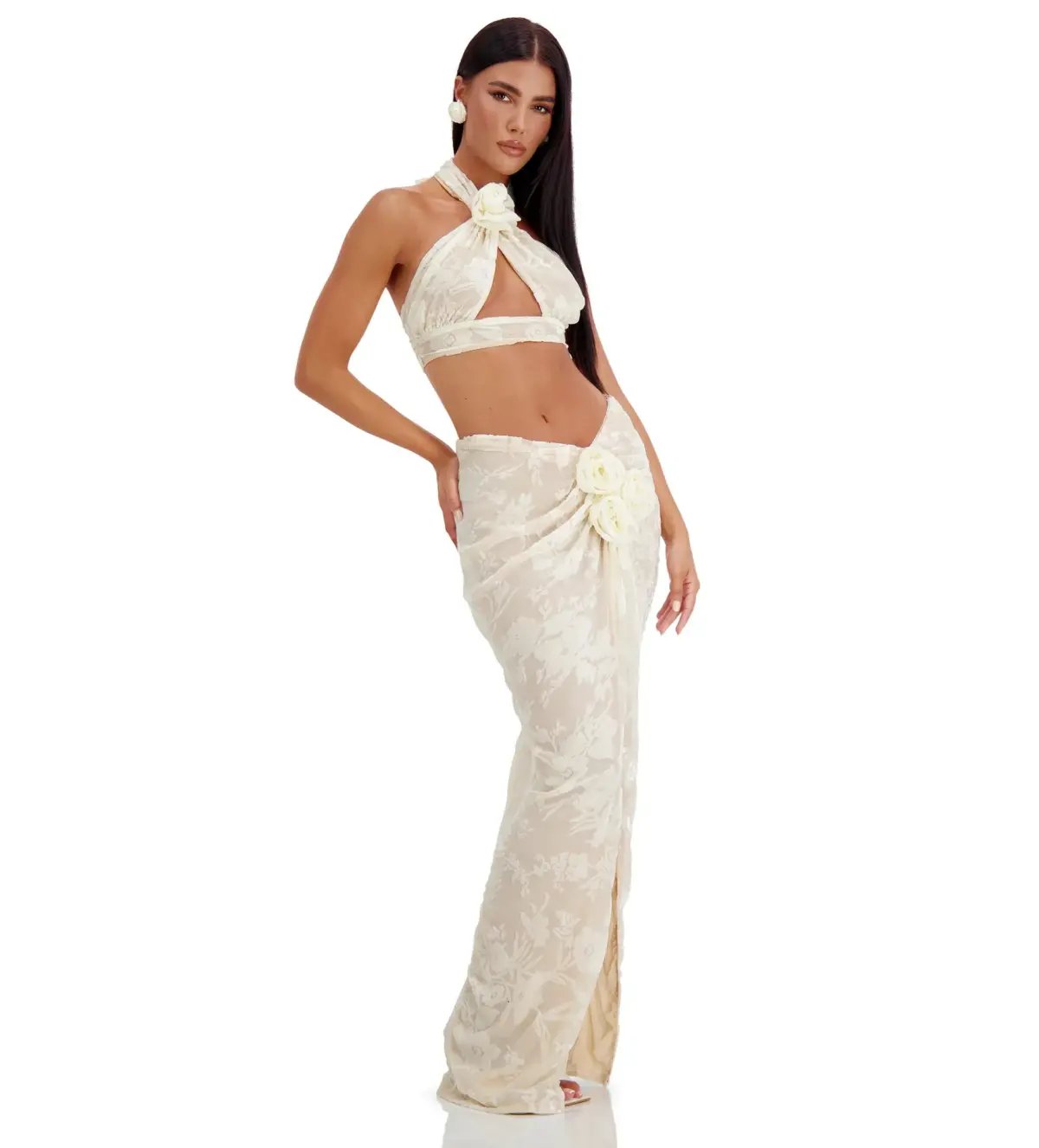 Alamour the Label Celestina Set Cream Size XS/AU 6 photo 2