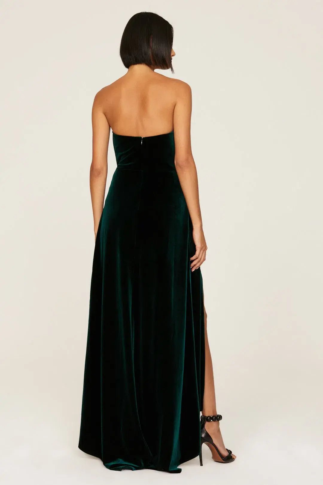 Elle Zeitoune Magnolia Gown Emerald Green Size 16 photo 3
