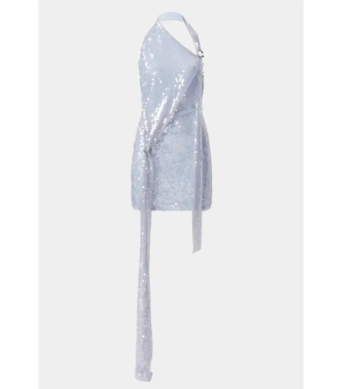 MISHA Riviera Sequin Mini Dress Cloud Blue Size S / AU 8 photo 5