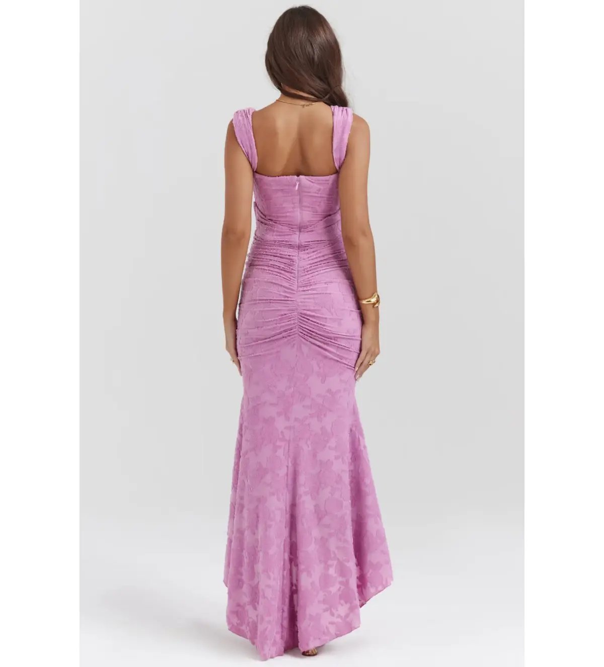 House of CB Cesca Floral Maxi Dress in Rose Pink Size 8/S photo 4