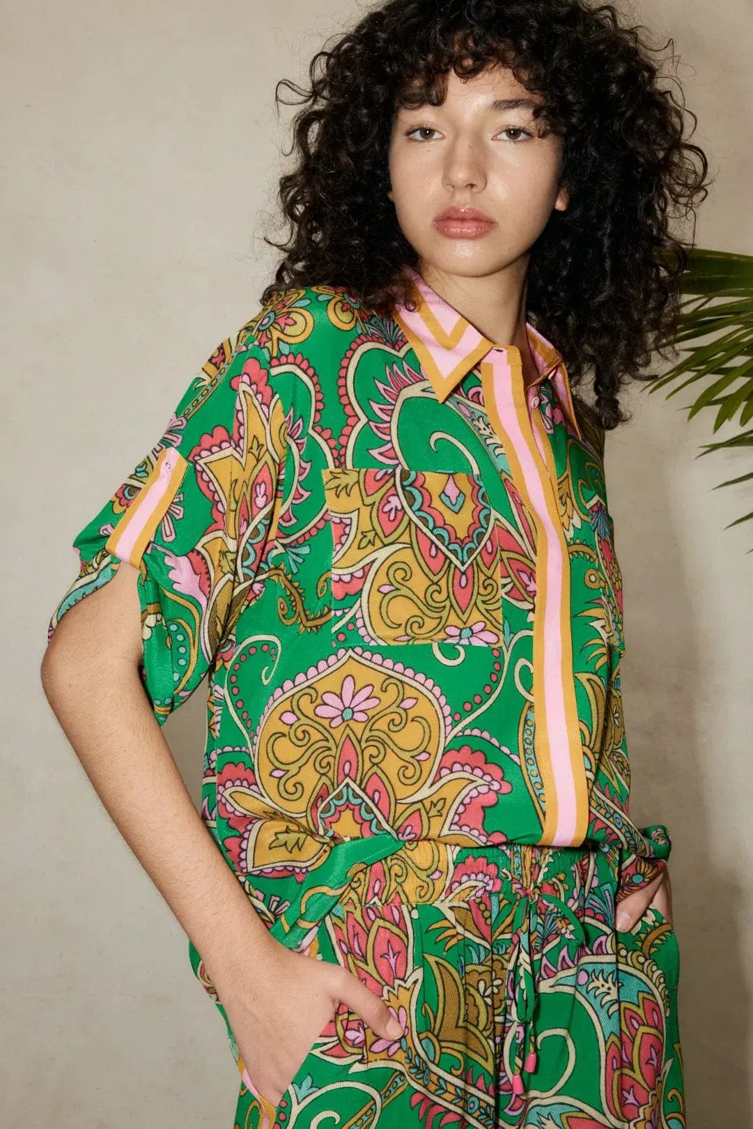 Alemais Marion Shirt Green Size 6 photo 2