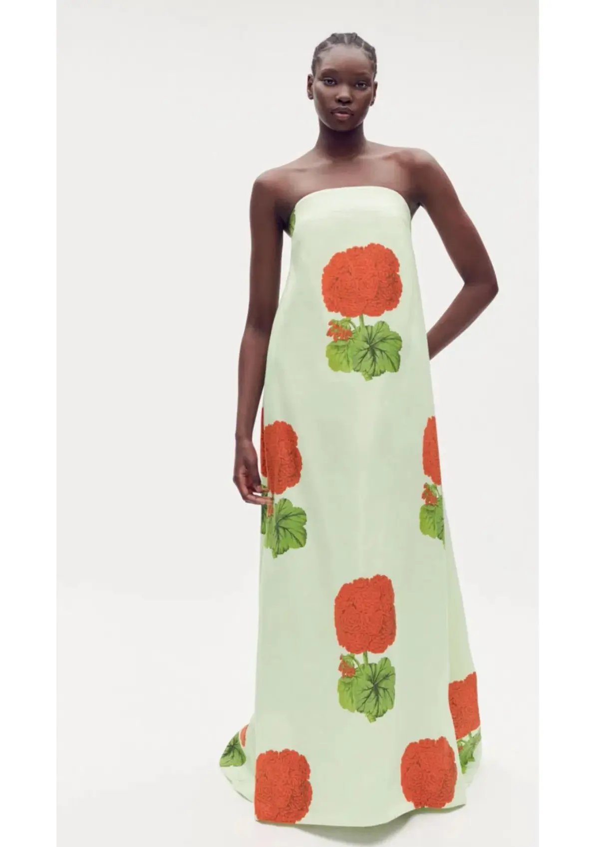 Oroton Posie Geranium Gown Sea Spray Size 6 photo 2