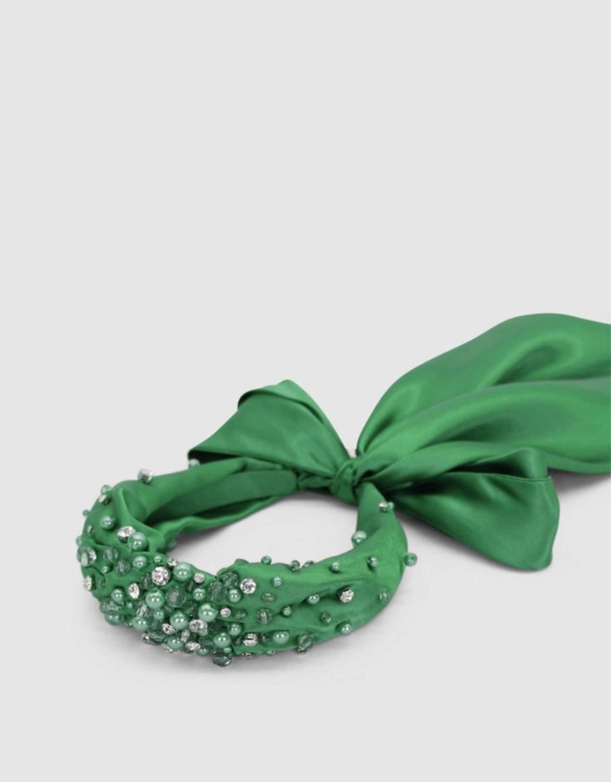 Morgan & Taylor Callie Fascinator, Emerald photo 4