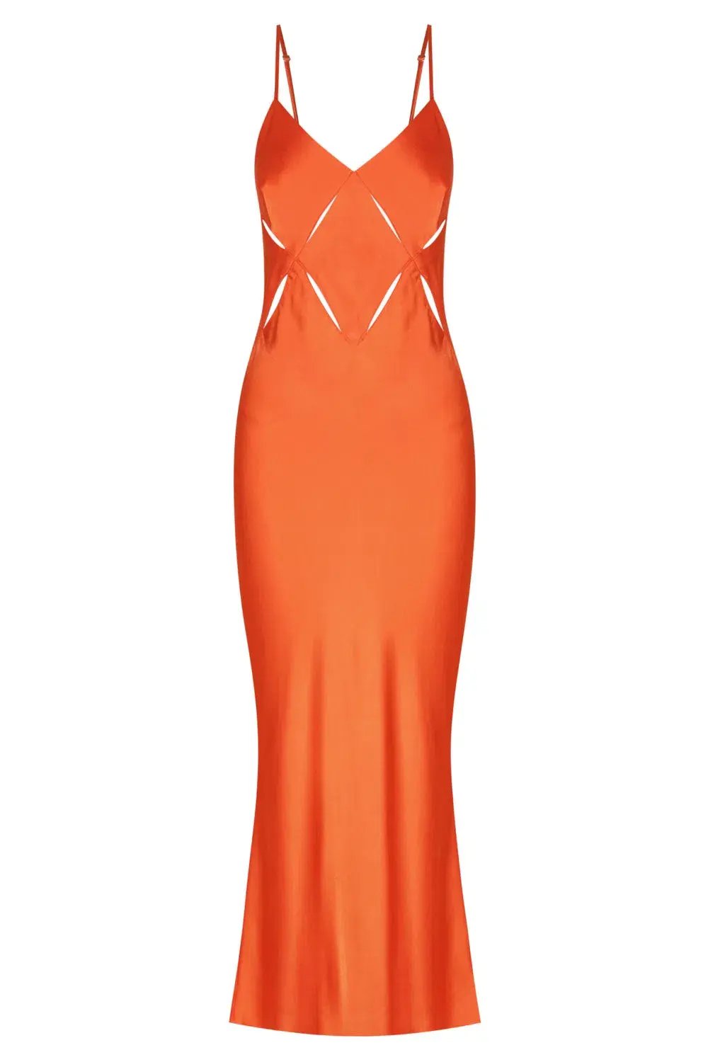 Shona Joy Milo Cut Out Slit Midi Dress Hibiscus Size 4 / XXS photo 5