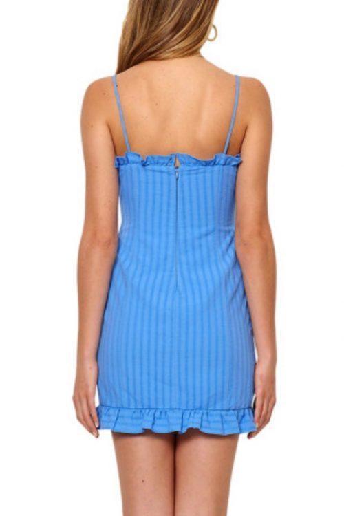 Bec & Bridge Chou Chou Mini Dress Azure Size AU 8 photo 2