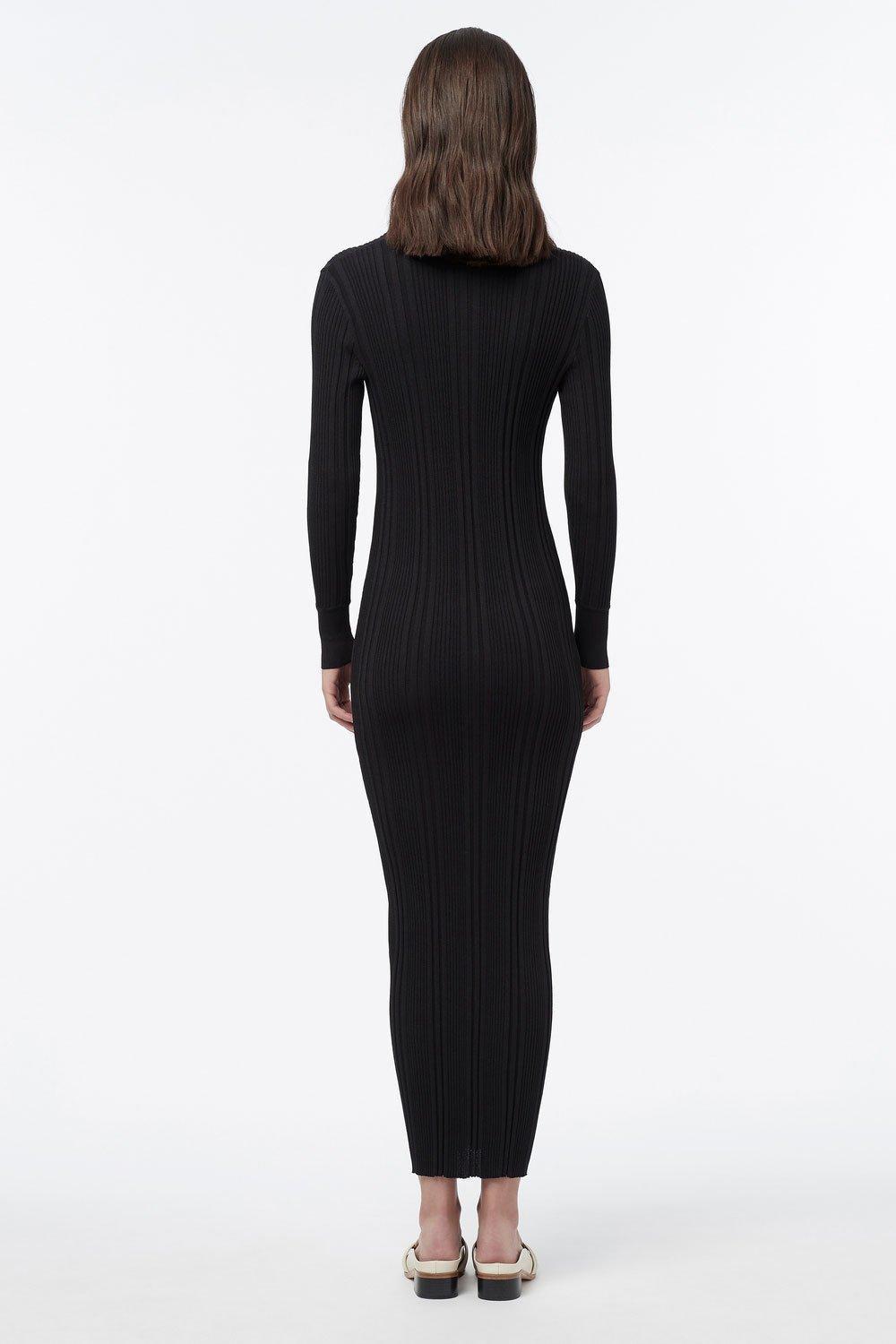 Manning Cartell Split Screen L/S Knit Dress Black Size 8 photo 4