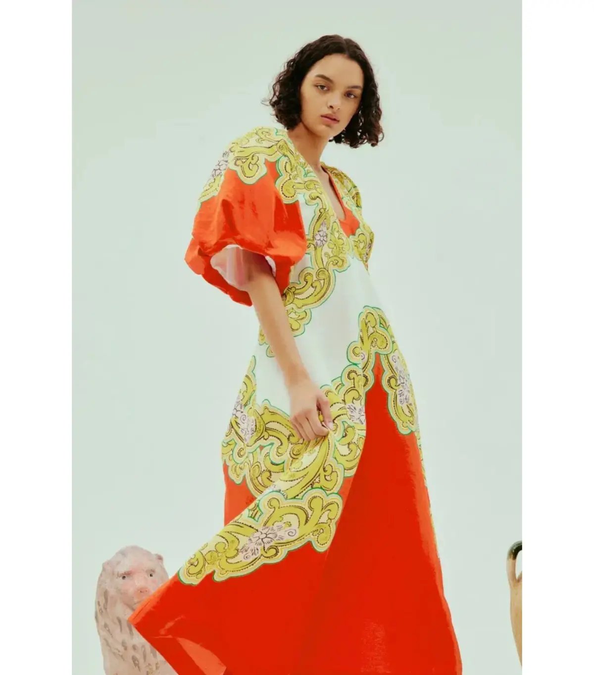 Alemais Sierra Midi Dress Multi Size AU 12 photo 3