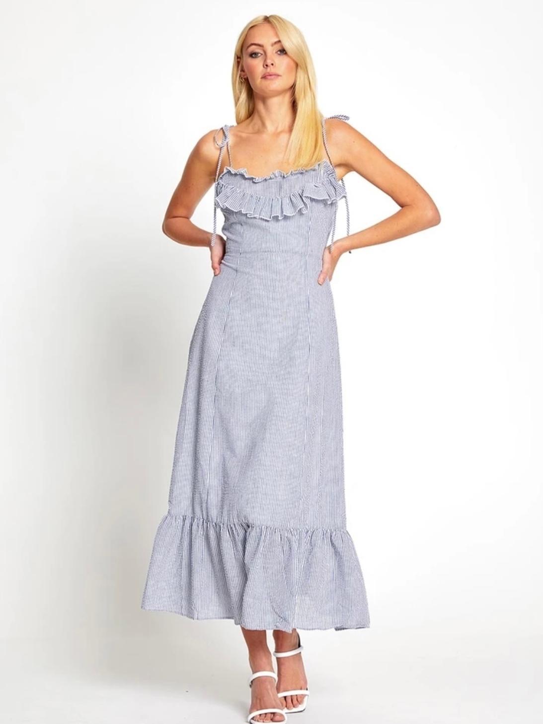 Alice McCall French Press Midi Dress Blue Size L (12/14) photo 2