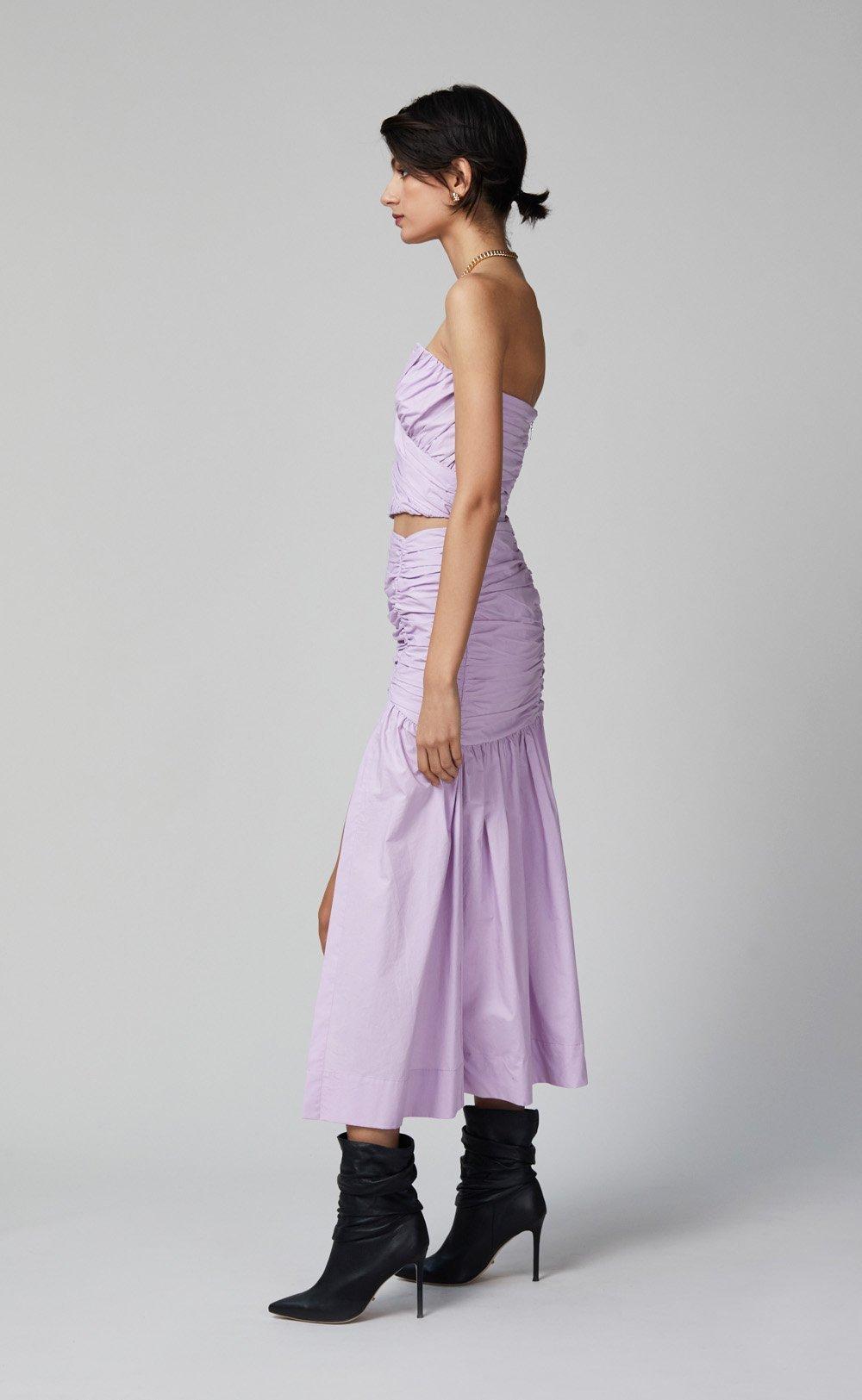 Bec & Bridge Winslowe Bodice and Midi Skirt Set Lilac Size 8 photo 3