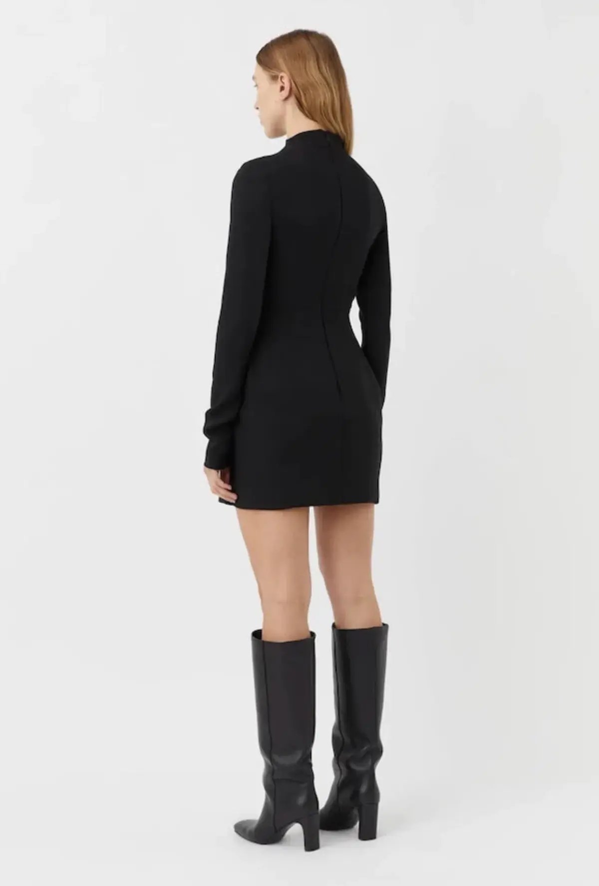 Camilla and Marc Gordon Long Sleeve Mini Dress Black Size 6 photo 4