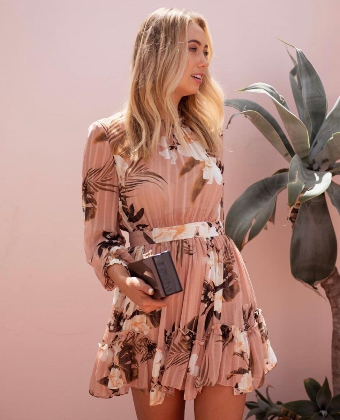 Sheike Soft Tropics Dress Print Size 6 photo 3